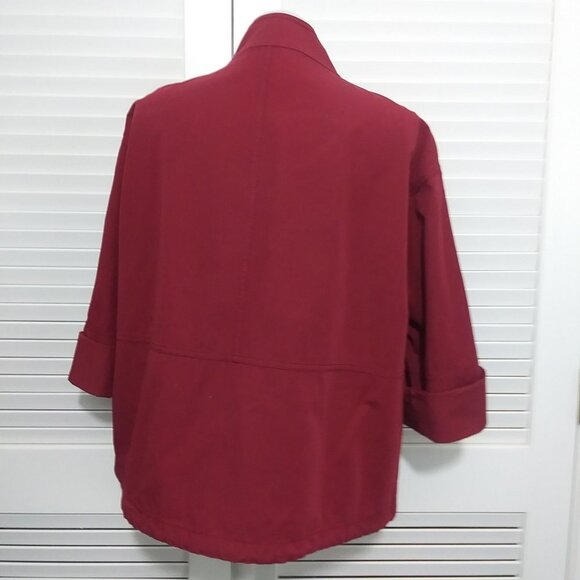 Lafayette 148 New York Jacket Lingonberry‎ Kellen Jacket Zip Front Womens Large - Picture 3 of 8